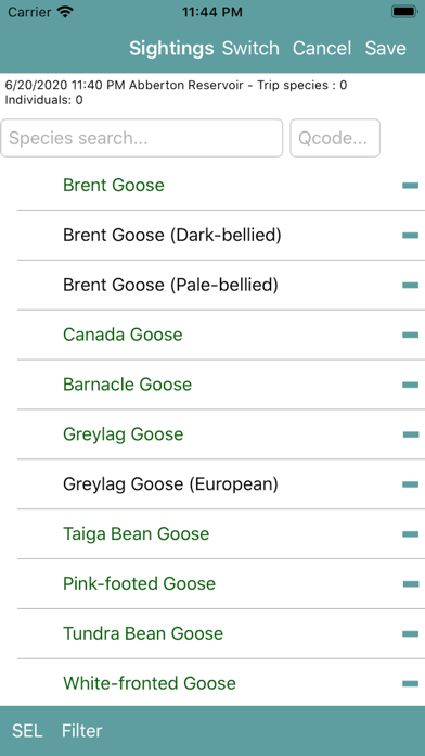 Nature Lister Screenshot