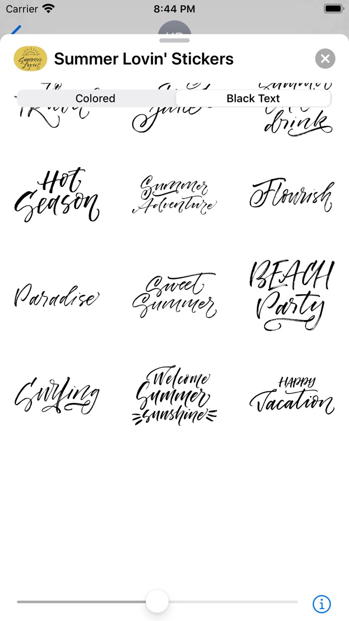 Summer Lovin Stickers