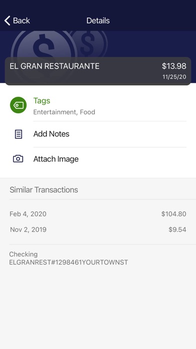 Exchange Bank & Trust Screenshot