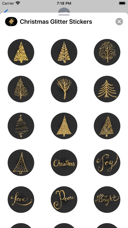 Christmas Glitter Stickers