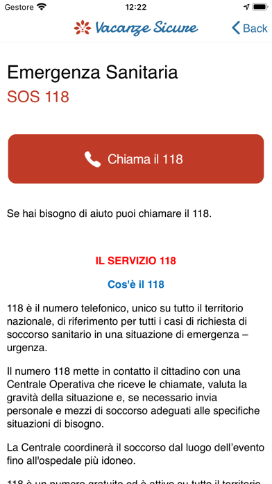 Vacanze Sicure - Safe Holiday Screenshot