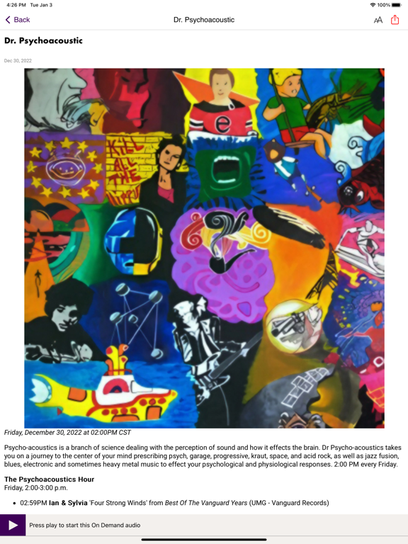 KMSU iPad screenshot 6 - Entertainment app