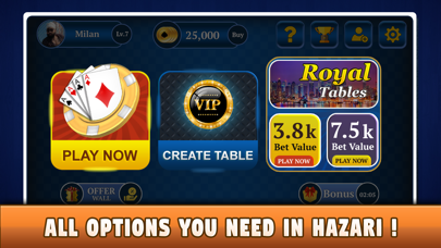 Screenshot #3 pour Hazari - 1000 Points Card Game