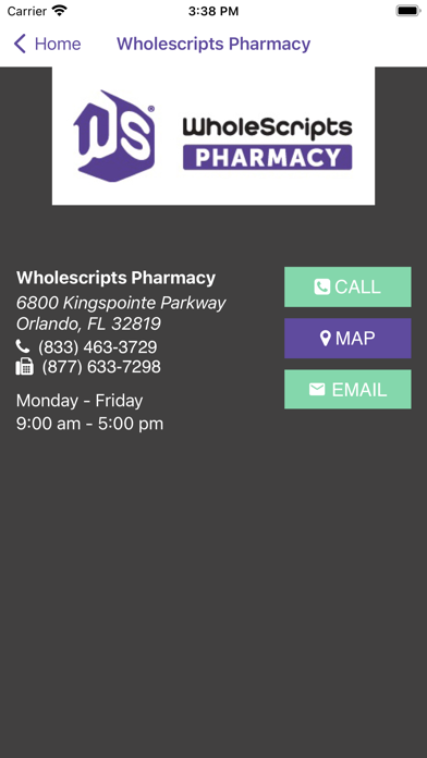 Wholescripts Pharmacy Screenshot