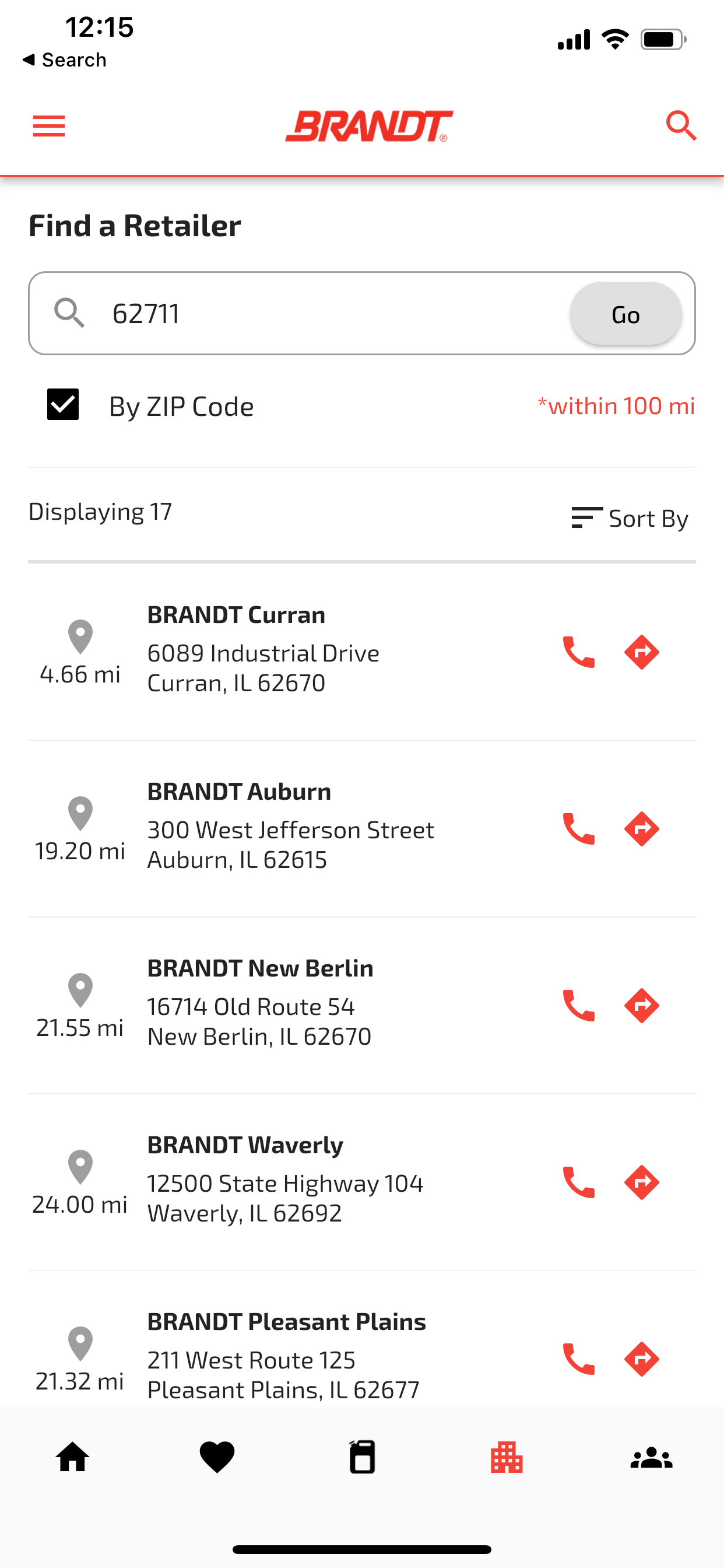 BRANDT Ag Product Finder