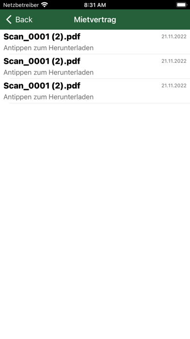 Serviceportal WVS Schmölln Screenshot