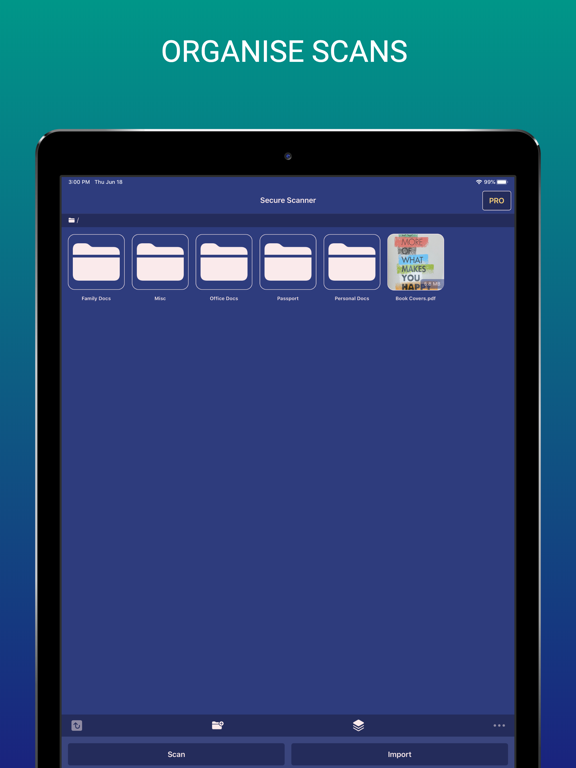 Secure Scanner iPad screenshot 8 - Business app