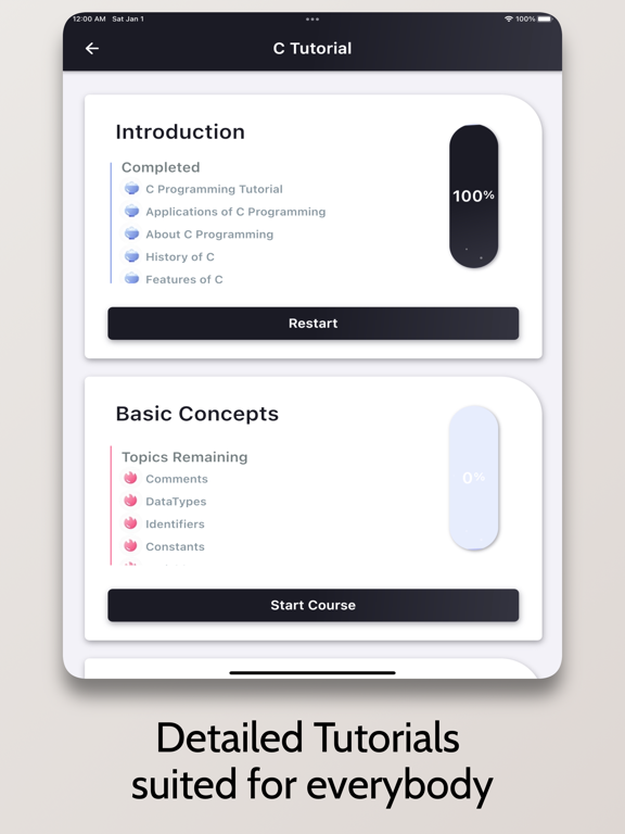 UpSkill - Coding Simplified iPad screenshot 2 - Education app