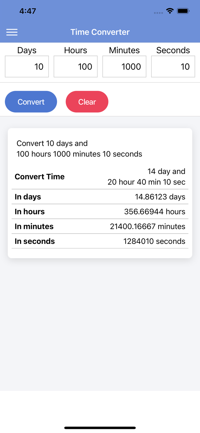 Time Duration-Add Calculator