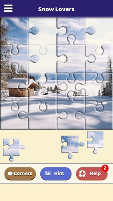 Snow Lovers Puzzle Screenshot