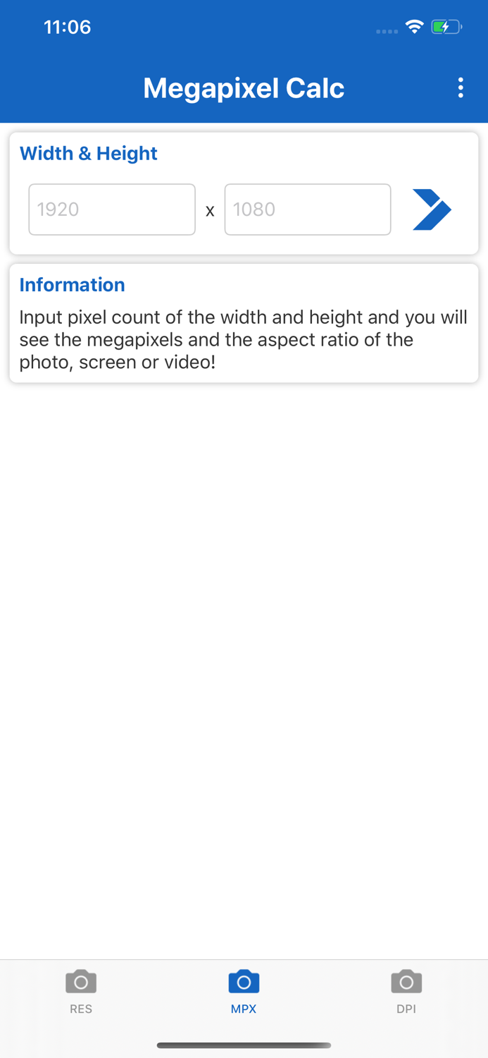 Megapixel Calculator
