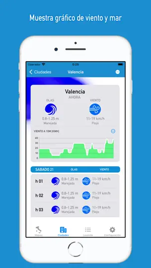 Captura de pantalla de Viento & Mar Med en iPhone 5
