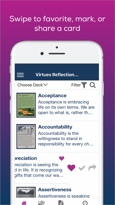 Virtues Cards Screenshot