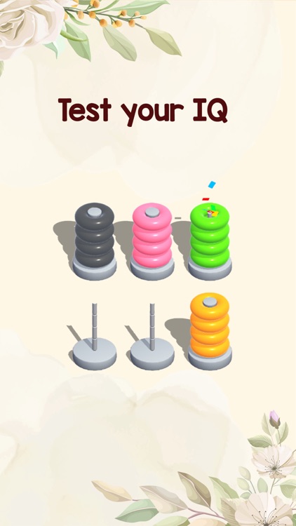 Color Hoop : Ring Sort ASMR 3D