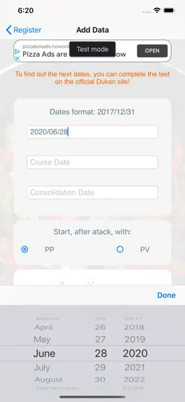 Game screenshot Dukan Calendars hack