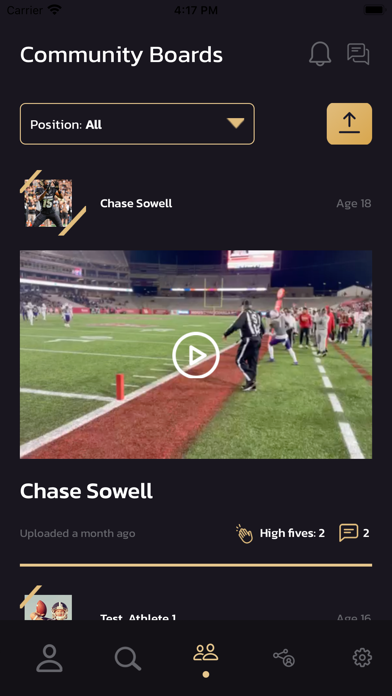 Athlete Coach Network Screenshot