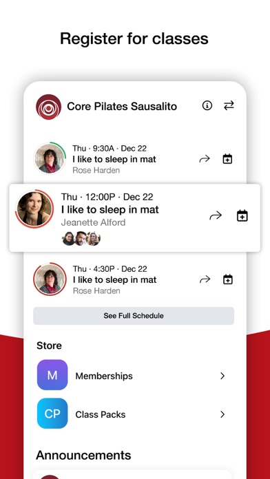 Core Pilates Sausalito Screenshot