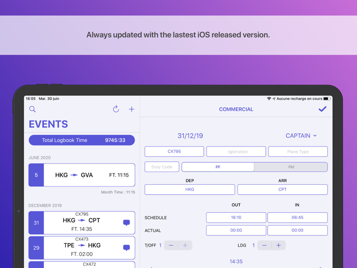 Air Pilot Logbook - Airlines