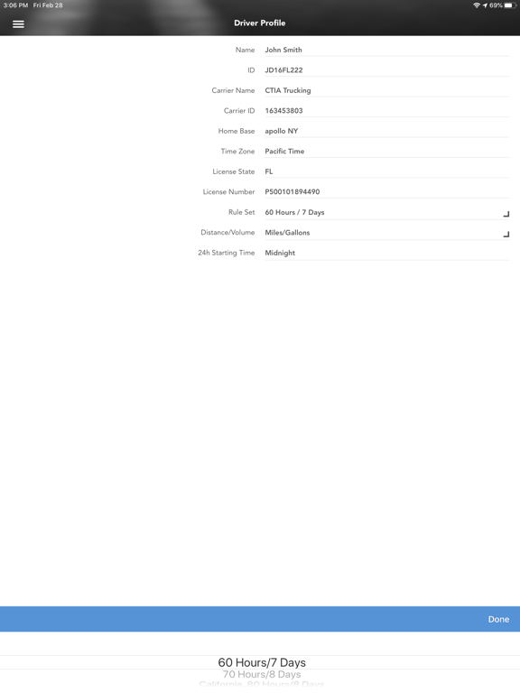 BluAgent ELD iPad screenshot 1 - Productivity app