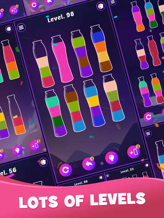 Colored Water Sort Puzzle iPad screenshot