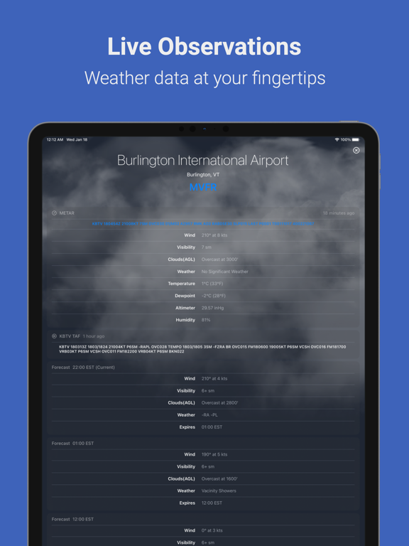 Screenshot #5 pour CAVOK Weather