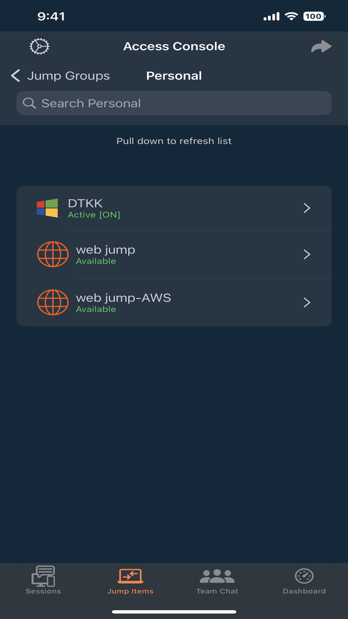BeyondTrust Access Console