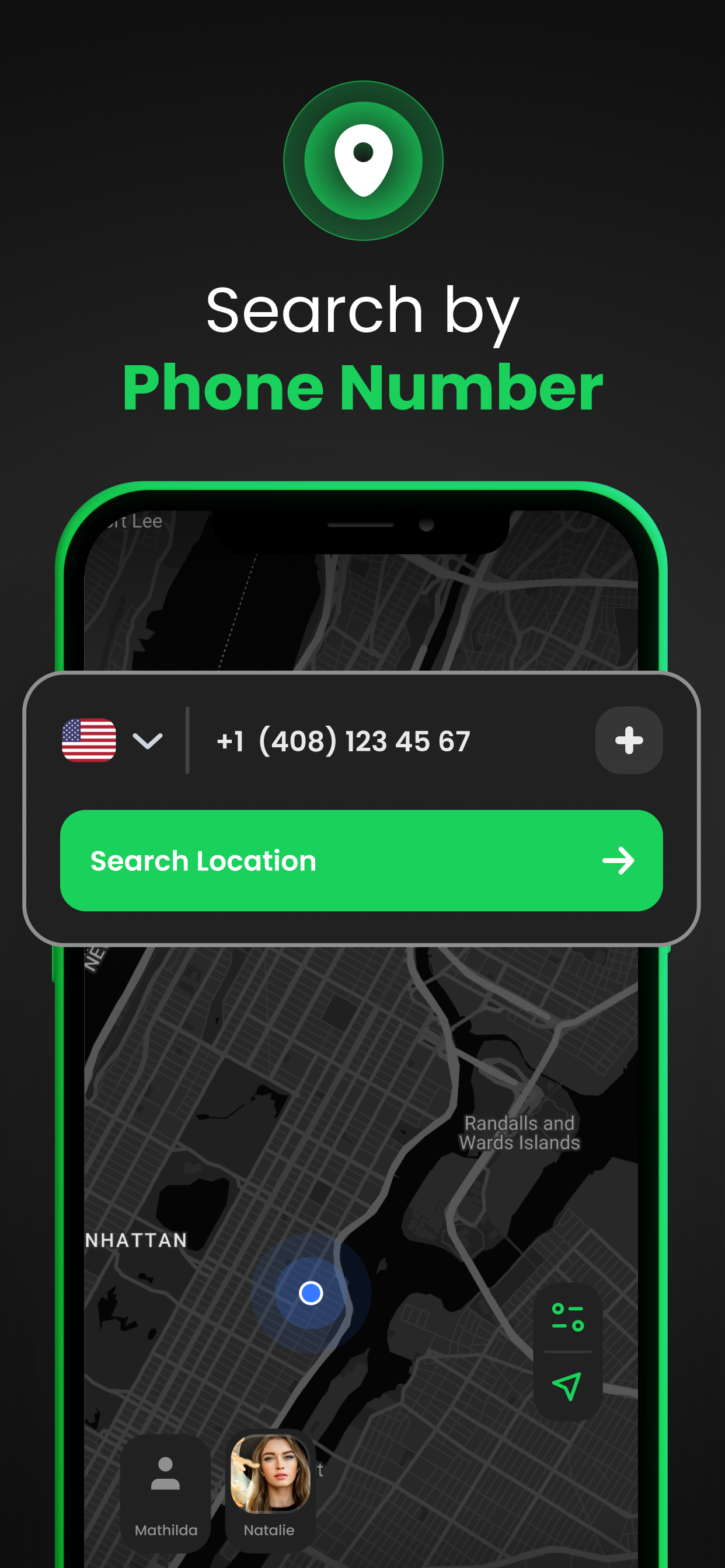 Number Location Tracker - Pin