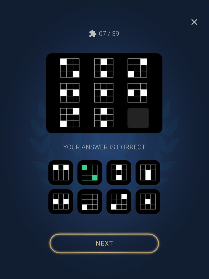 IQ Test with a Certificate