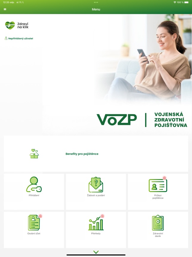 Zdraví na klik – VoZP on the App Store