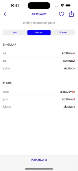 Game screenshot Latgalian Verbs apk