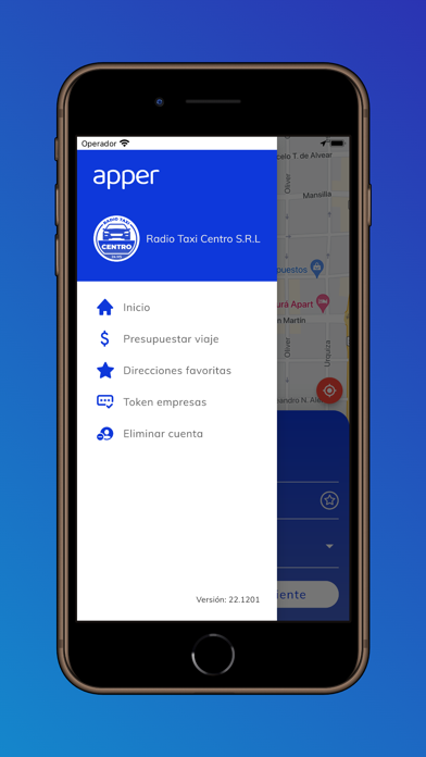 apper Radio Taxi Centro Screenshot
