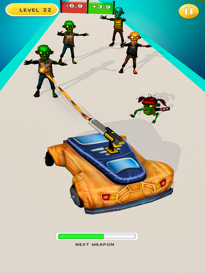 Zombie Shooter Car Game 3D