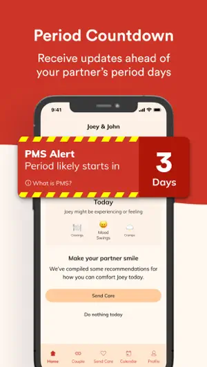 Blood Couple Period Tracker screenshot 1