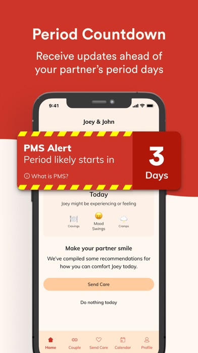 Blood Couple Period Tracker Screenshot