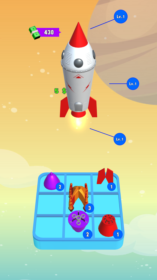 #2. Rockets Up! (iOS) By: Melih Kavla