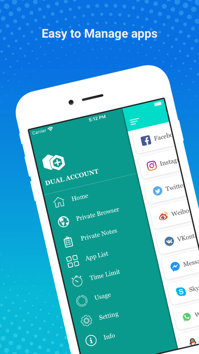 Dual Accounts - Multi Social screenshot 3