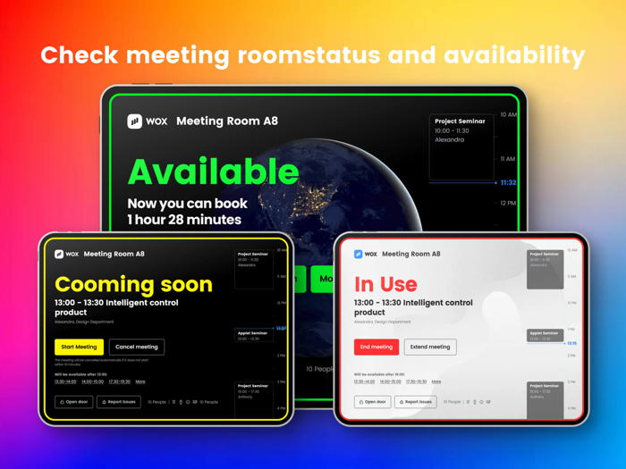 WOX Meeting Room Display