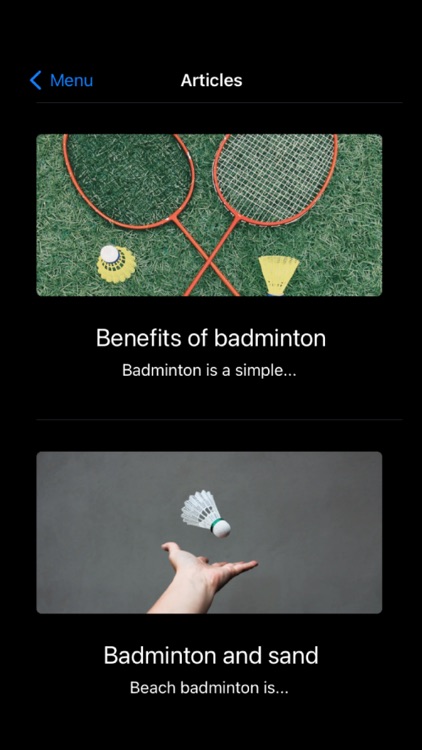 Badminton training program