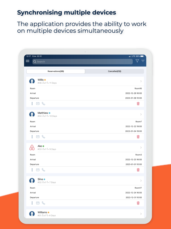 mobile-calendar booking system