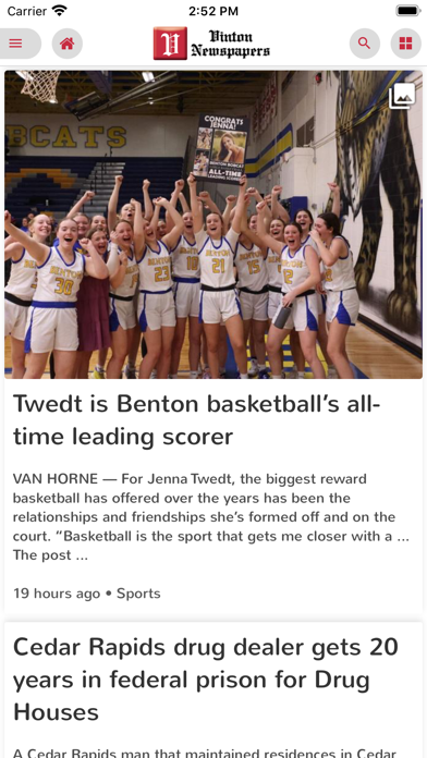 Vinton Newspapers Screenshot