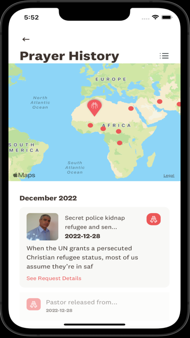 GCR Prayer App Screenshot