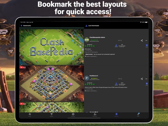 BasePedia for Clash of Clans iPad screenshot 5 - Social Networking app