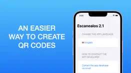 escanealos: create any qr code iphone screenshot 1