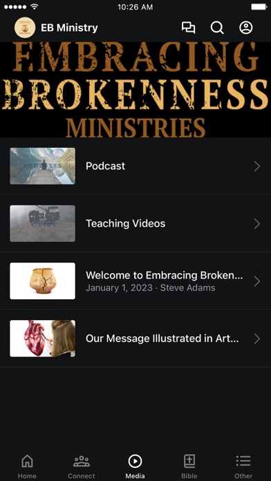 Embracing Brokenness Ministry Screenshot