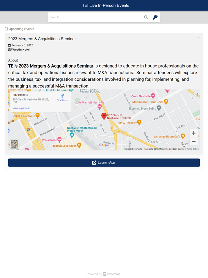 TEI Live In-Person Events