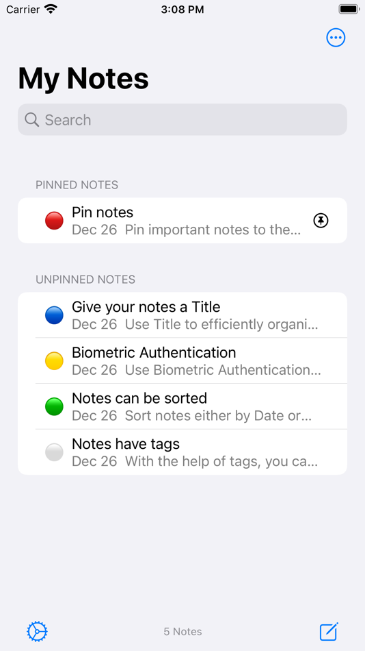 #6. My Notes - Secure & Organised (iOS) 게시자: Rishik Dev