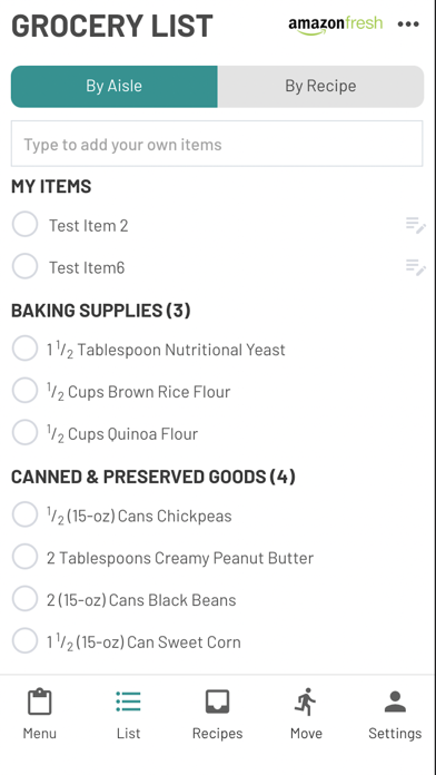 EatMoveRest Meal Planner Screenshot