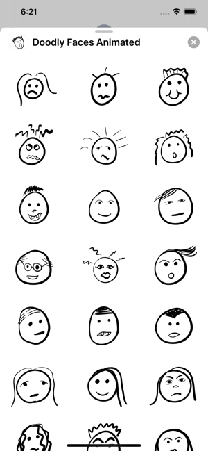 Doodly Faces Animated