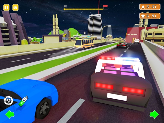 Blocky Car Racing Game screenshot 2