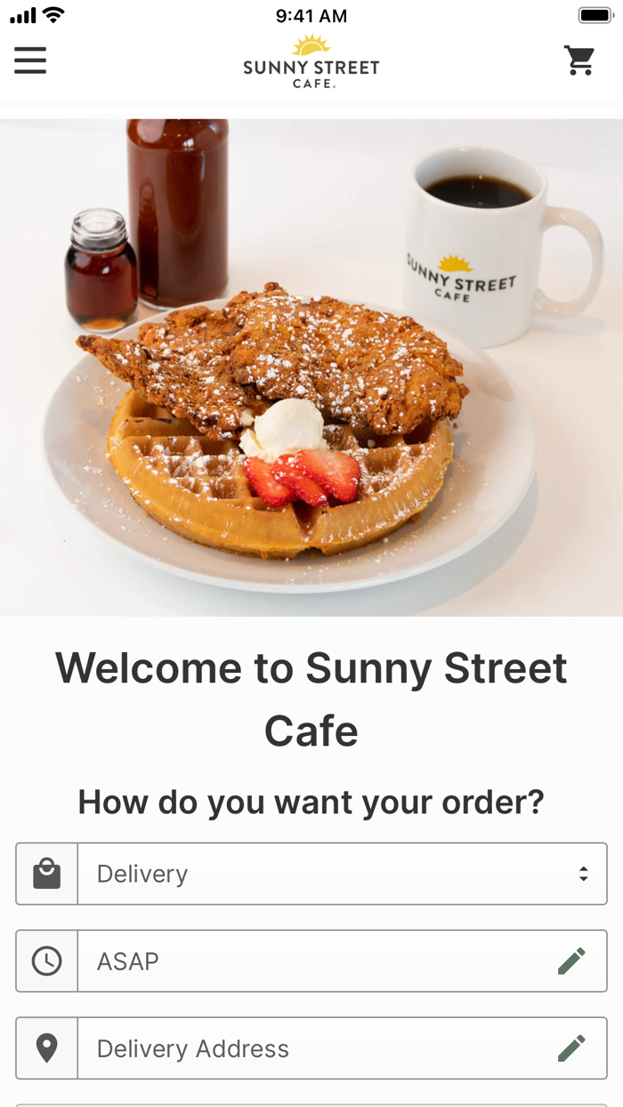 Sunny Street Cafe Ordering